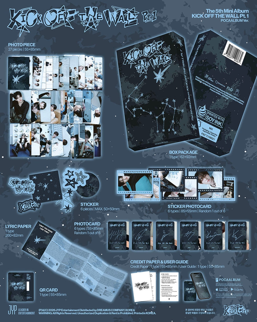 KickFlip 5th Mini Album KICK OFF THE WALL Pt.1 (POCAALBUM Version)