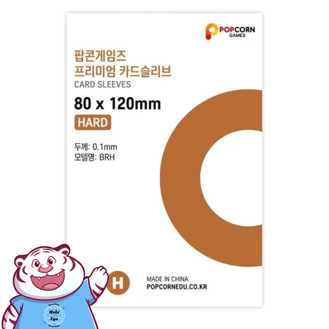 POPCORN GAMES Premium Card Sleeve Hard (80 x 120mm) – Photocards ( / / ) | HobiEgo