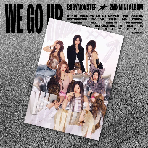 PRE-ORDER BABYMONSTER 2nd Mini Album WE GO UP (POSTCARD Version)