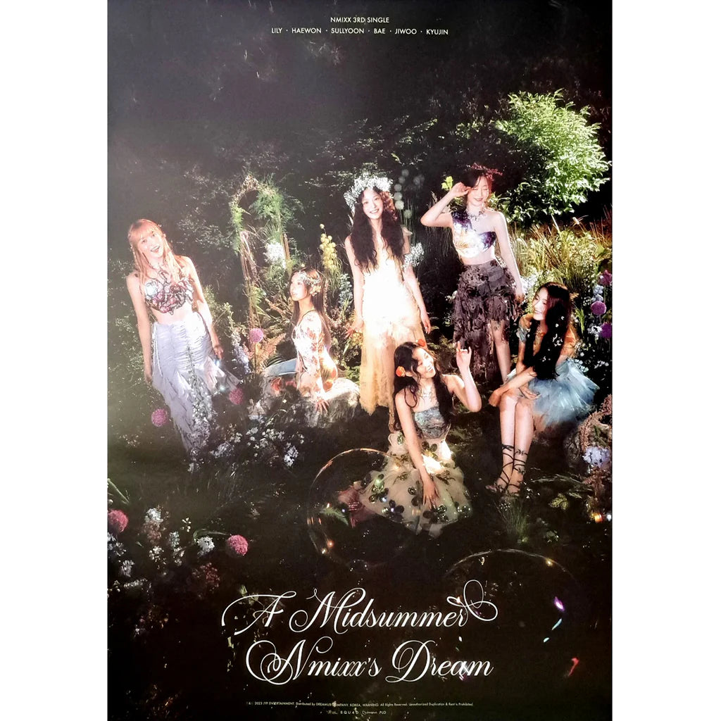 NMIXX 3RD Single Album A MIDSUMMER NMIXX'S DREAM Folded Poster