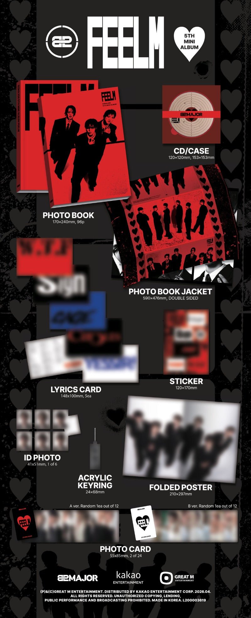 PRE - ORDER 82MAJOR 5th Mini Album FEELM (PHOTOBOOK Version) – album  ( / / ) | HobiEgo K - pop Shop