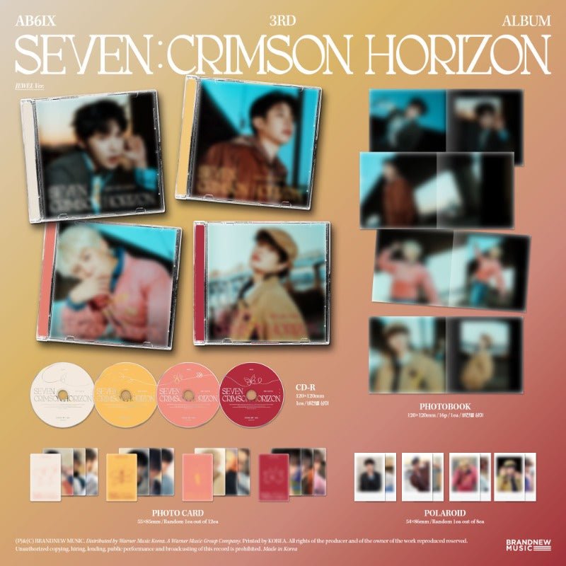 PRE - ORDER AB6IX 3rd Album SEVEN : CRIMSON HORIZON (JEWEL Version) – album  (Woong / / ) | HobiEgo K - pop Shop