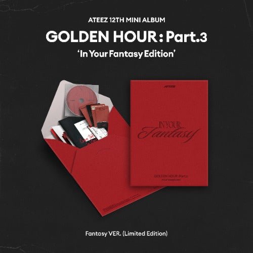 PRE - ORDER ATEEZ 12th Mini Album GOLDEN HOUR : Part.3 'In Your Fantasy Edition' Limited – album ( / / ) | HobiEgo