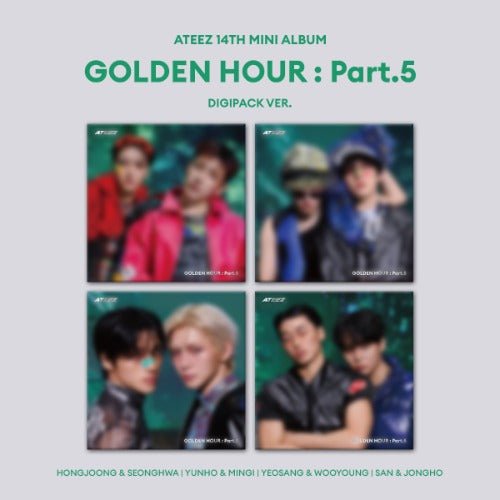 PRE - ORDER ATEEZ 14th Mini Album GOLDEN HOUR : Part.5 (DIGIPACK UNIT Version) + Sound Wave POB – album  (Hongjoong & Seonghwa / / ) | HobiEgo K - pop Shop