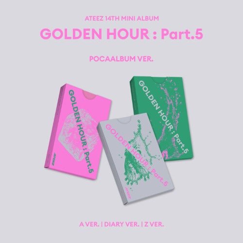 PRE - ORDER ATEEZ 14th Mini Album GOLDEN HOUR : Part.5 (POCAALBUM Version) – album  (A (PINK) / / ) | HobiEgo K - pop Shop