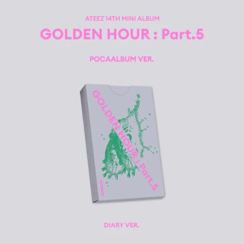 PRE - ORDER ATEEZ 14th Mini Album GOLDEN HOUR : Part.5 (POCAALBUM Version) – album  (DIARY (GREY) / / ) | HobiEgo K - pop Shop