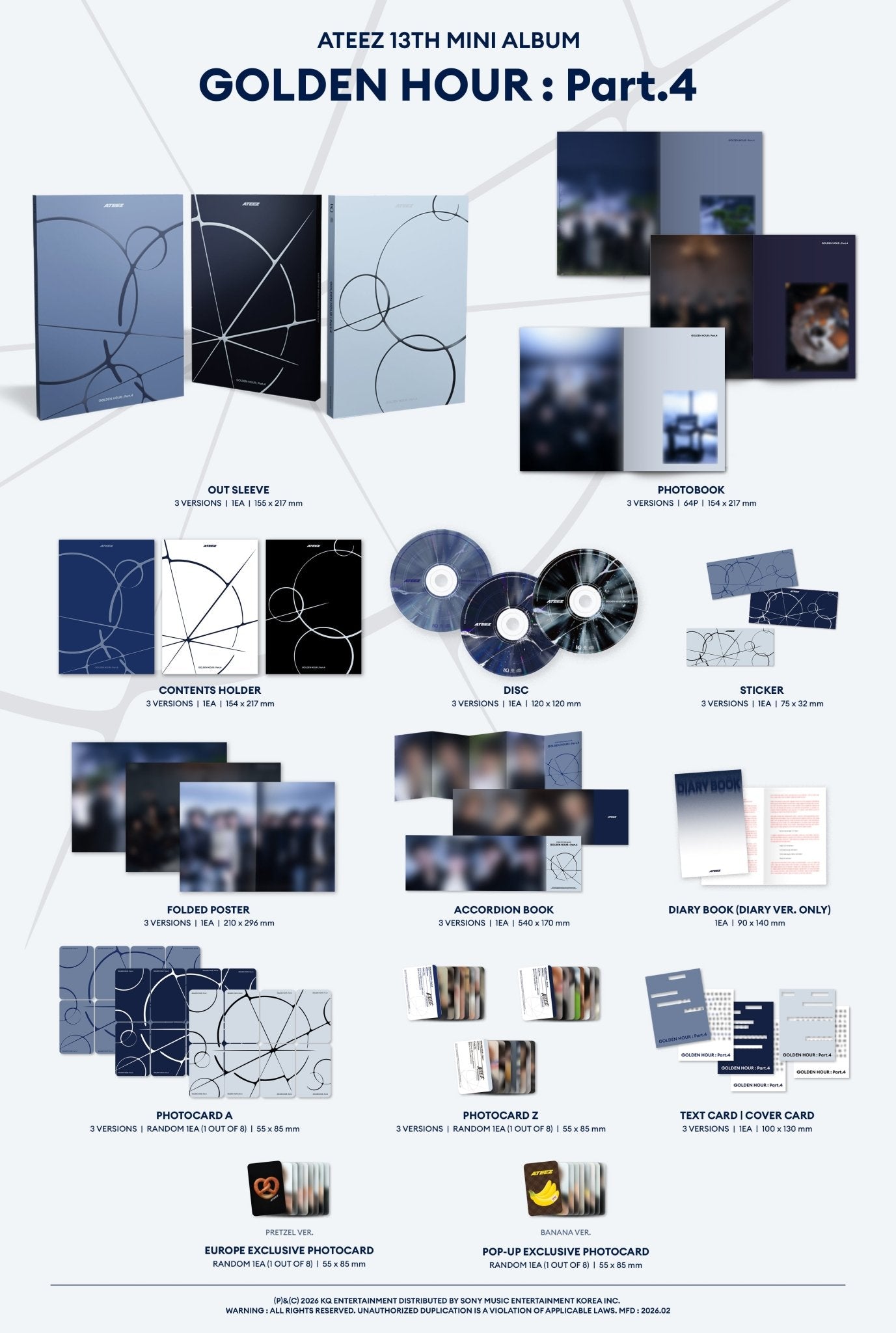 PRE - ORDER ATEEZ GOLDEN HOUR : Part.4 (hello82) (Europe POP - UP Exclusive) – album  (A / / ) | HobiEgo