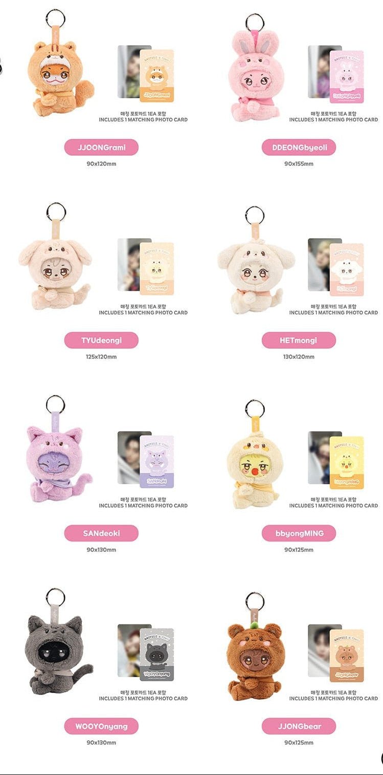 PRE - ORDER ATEEZ MD ANITEEZ IN COLOR - ANITEEZ X TINY PLUSH KEYRING – merch  (HONGJOONG x JJOONGrami / / ) | HobiEgo K - pop Shop
