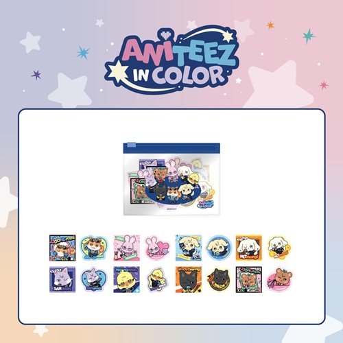 PRE - ORDER ATEEZ MD ANITEEZ IN COLOR - FLAKE STICKER SET – merch  ( / / ) | HobiEgo K - pop Shop