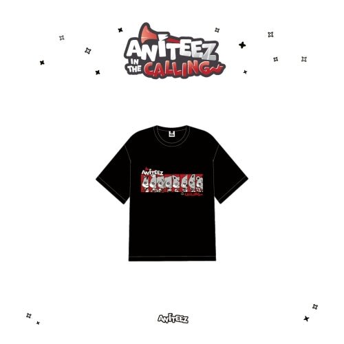 PRE - ORDER ATEEZ X ANITEEZ ANITEEZ IN THE CALLING Black T-Shirt – Merchandise (Medium / / ) | HobiEgo
