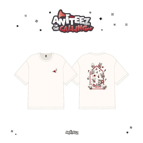 PRE - ORDER ATEEZ X ANITEEZ ANITEEZ IN THE CALLING Cream T-Shirt – Merchandise (Medium / / ) | HobiEgo