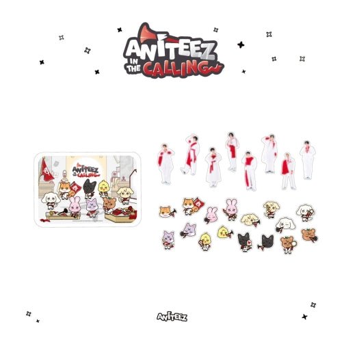 PRE - ORDER ATEEZ X ANITEEZ ANITEEZ IN THE CALLING Tin Case Sticker Set – Merchandise ( / / ) | HobiEgo