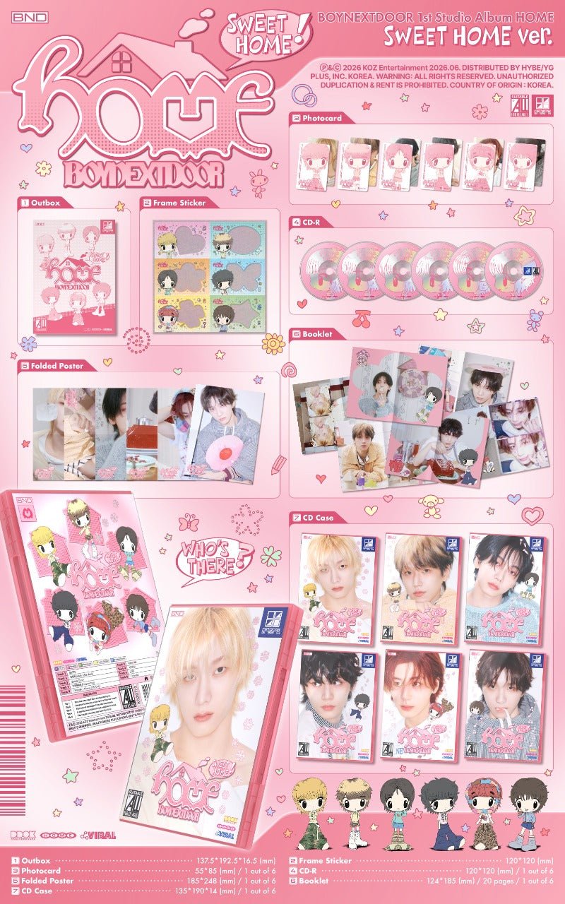PRE - ORDER BOYNEXTDOOR 1st Studio Album HOME (SWEET HOME Version) – album  ( / / ) | HobiEgo K - pop Shop