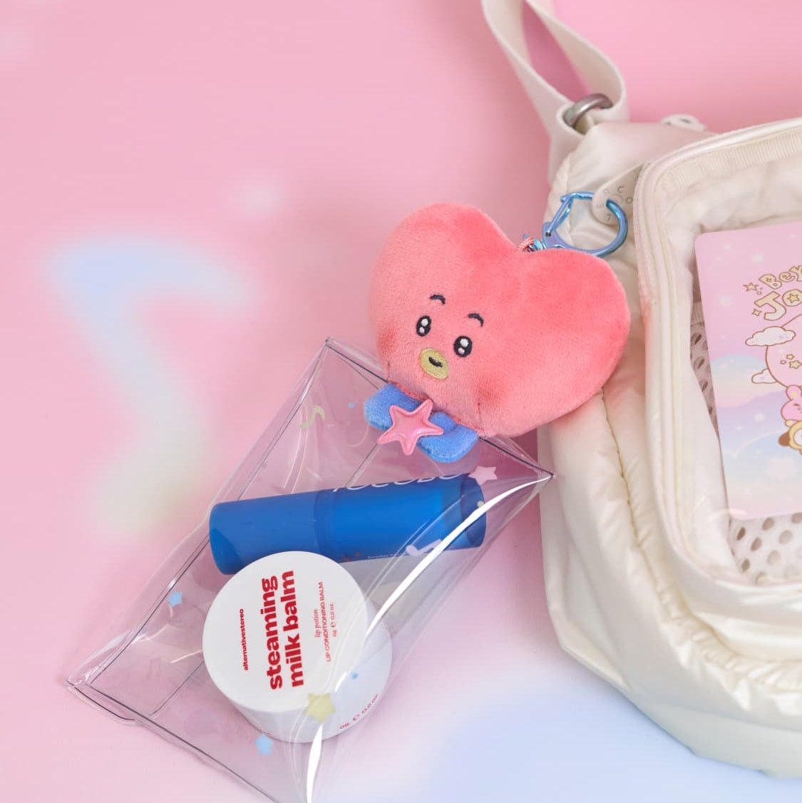 PRE - ORDER BT21 Beyond The Journey Clear Plush Pouch Keyring – merch  (RM = Koya / / ) | HobiEgo K - pop Shop