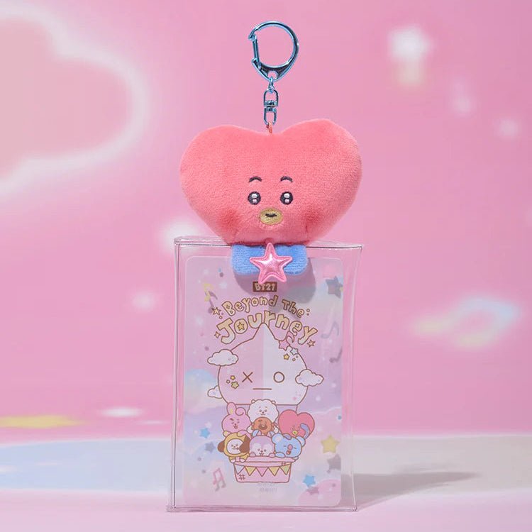 PRE - ORDER BT21 Beyond The Journey Clear Plush Pouch Keyring – merch  (V = Tata / / ) | HobiEgo K - pop Shop