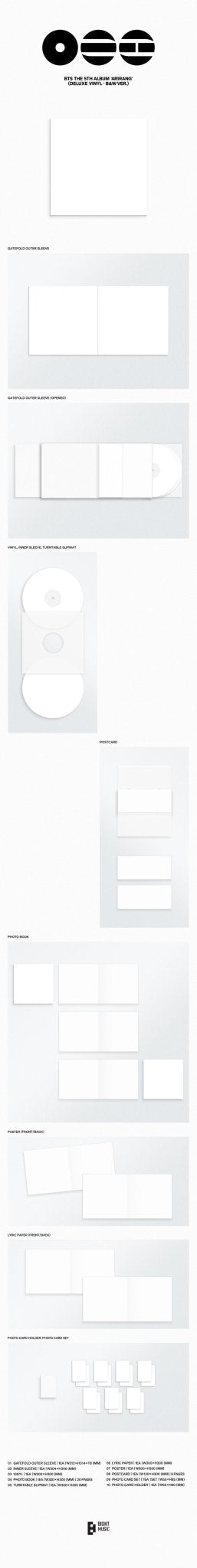 PRE - ORDER BTS 5th Full Album ARIRANG (Deluxe Vinyl) (Random) – album  ( / / ) | HobiEgo