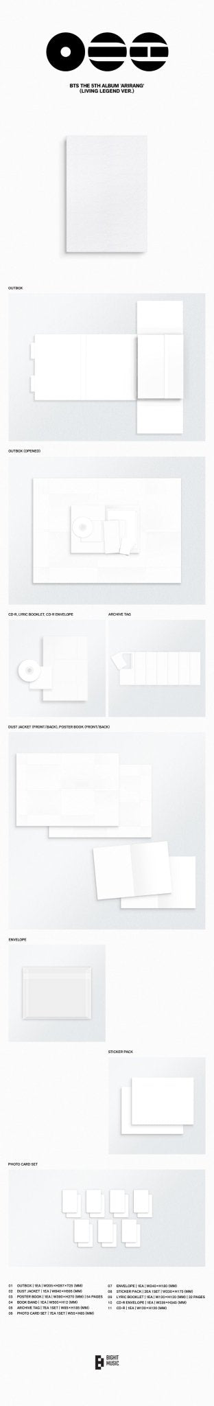 PRE - ORDER BTS 5th Full Album ARIRANG (Living Legend Version) – album  ( / / ) | HobiEgo