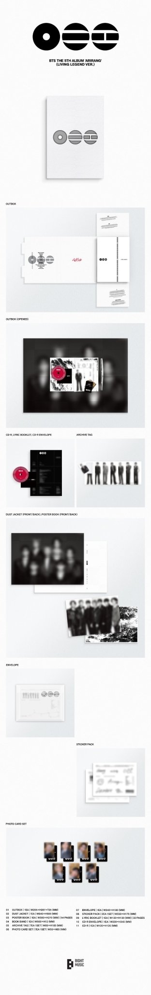 PRE - ORDER BTS 5th Full Album ARIRANG (Living Legend Version) – album  ( / / ) | HobiEgo K - pop Shop