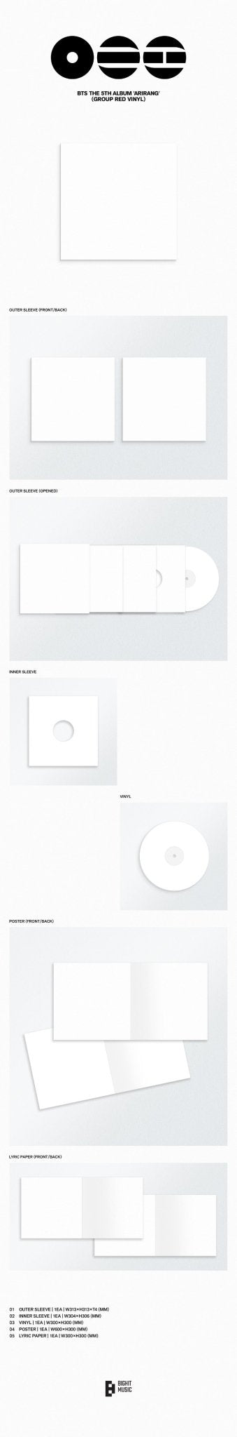PRE - ORDER BTS 5th Full Album ARIRANG (Standard Vinyl) (Random) – album  ( / / ) | HobiEgo