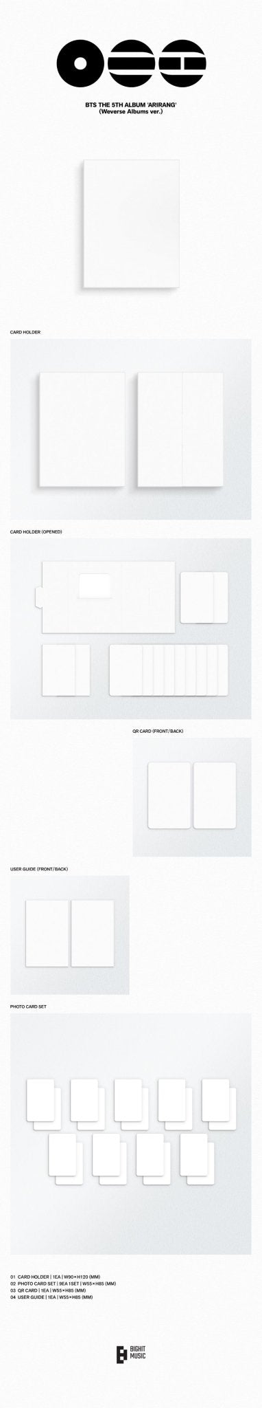 PRE - ORDER BTS 5th Full Album ARIRANG (Weverse Albums Version) – album  ( / / ) | HobiEgo