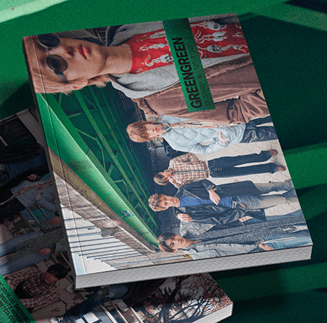 PRE - ORDER CORTIS 2nd EP GREENGREEN Photobook Version – album 8800365015013 (Bridge (GREEN) / / ) | HobiEgo K - pop Shop