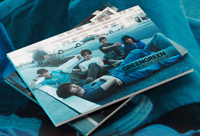 PRE - ORDER CORTIS 2nd EP GREENGREEN Photobook Version – album 8800365015013 (Street (BLUE) / / ) | HobiEgo K - pop Shop