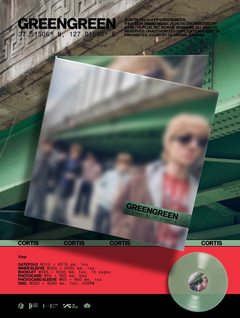 PRE - ORDER CORTIS 2nd EP GREENGREEN Vinyl – album  ( / / ) | HobiEgo K - pop Shop