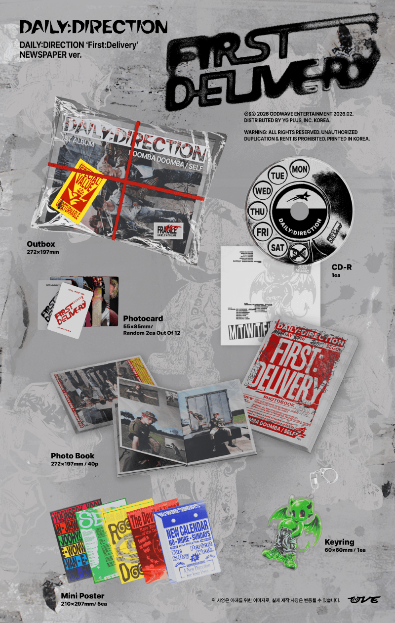 Pre - Order DAILY:DIRECTION 1st Single Album FIRST:DELIVERY EXPRESS / NEWSPAPER Version Random – album  ( / / ) | HobiEgo