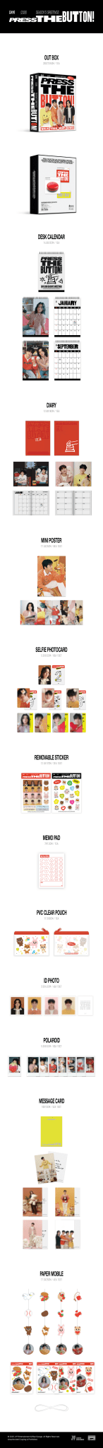 PRE - ORDER DAY6 2026 Season's Greetings PRESS THE BUTTON – album ( / / ) | HobiEgo