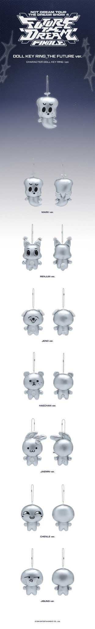 PRE - ORDER Doll Keyring NCT DREAM Tour The DREAM Show 4 Future The Dream Finale MD – merch  (Mark / / ) | HobiEgo K - pop Shop
