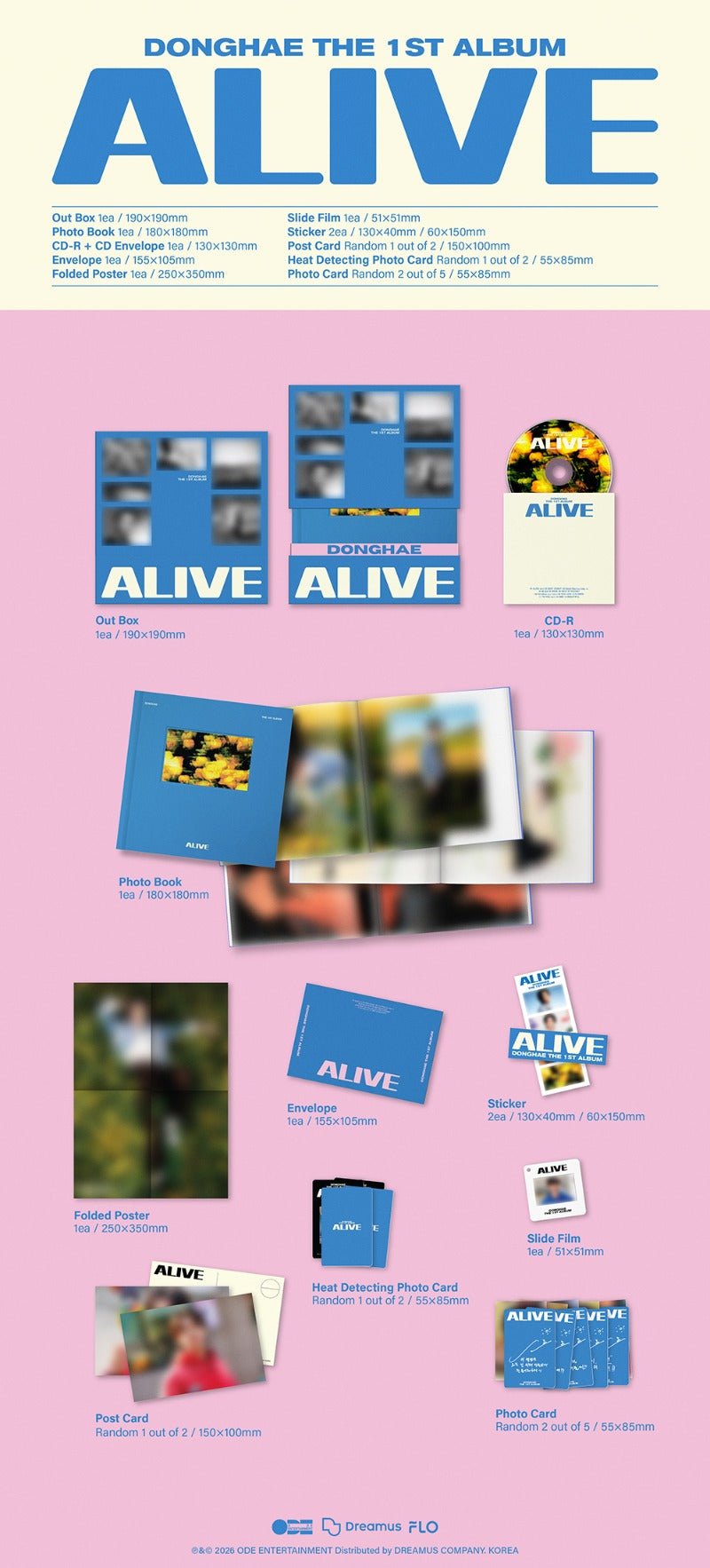 PRE - ORDER DONGHAE 1st Album ALIVE (Photobook Version) – album  ( / / ) | HobiEgo K - pop Shop
