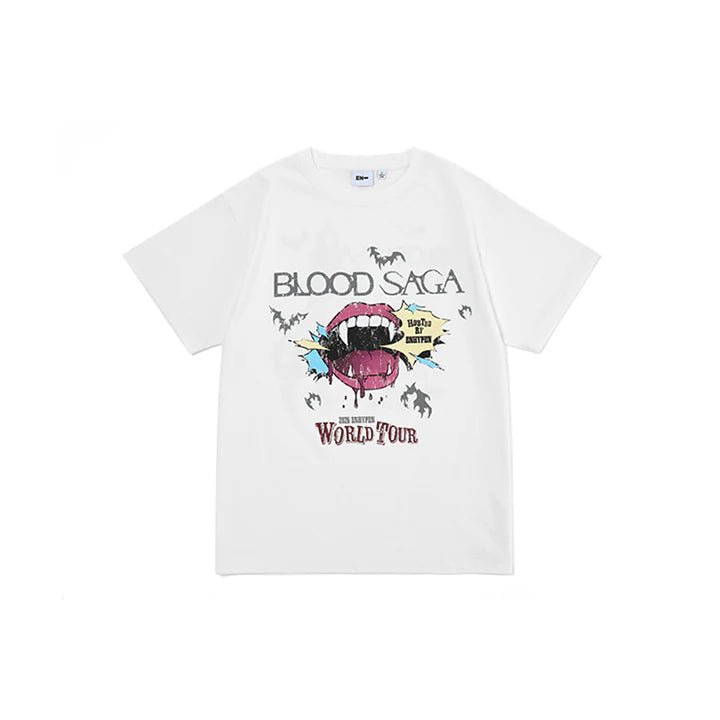 PRE - ORDER ENHYPEN BLOOD SAGA World Tour S/S T - SHIRT (White) Medium – merch  ( / / ) | HobiEgo K - pop Shop