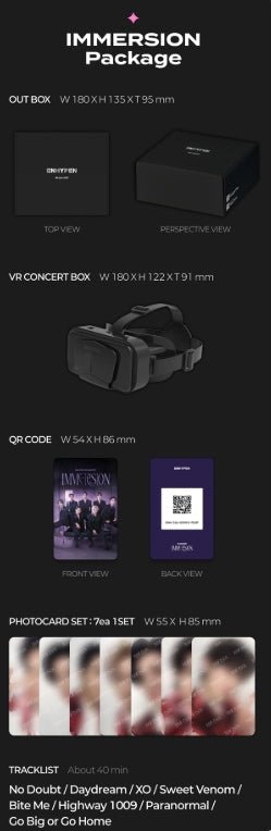 PRE - ORDER ENHYPEN VR Concert Box IMMERSION Package – merch  ( / / ) | HobiEgo K - pop Shop