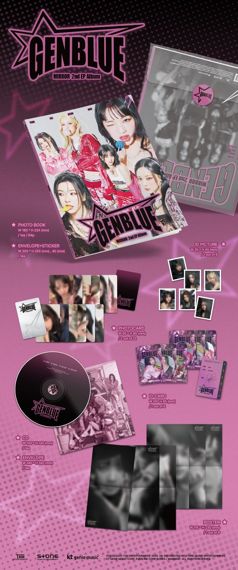 PRE - ORDER GENBLUE 2nd EP Album MIRROR – album ( / / ) | HobiEgo