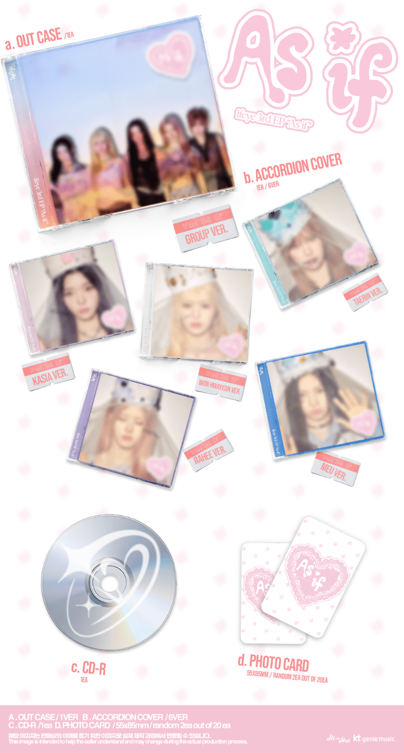 PRE - ORDER ifeye 3rd EP Album As if (Jewel Version) – album  (Won Hwayeon / / ) | HobiEgo K - pop Shop