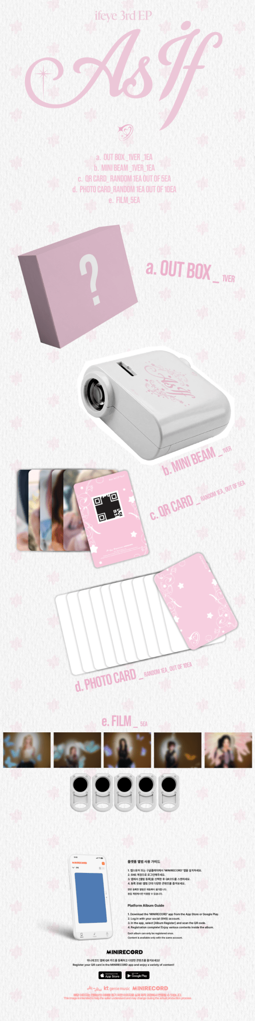 PRE - ORDER ifeye 3rd EP Album As if (minibeam Version) – album  ( / / ) | HobiEgo K - pop Shop