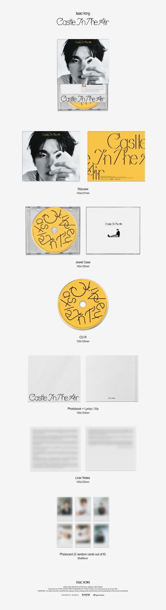 PRE - ORDER Isaac Hong Castle In The Air – album  ( / / ) | HobiEgo K - pop Shop