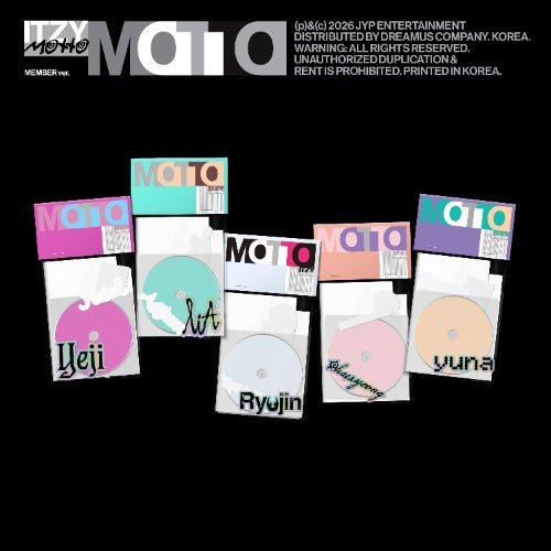 PRE - ORDER ITZY 12th Mini Album Motto (MEMBER Version) – album  (Yeji / / ) | HobiEgo K - pop Shop