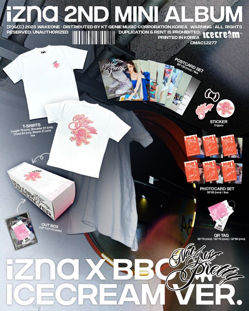 PRE - ORDER izna 2nd Mini Album Not Just Pretty (izna X BBC Limited ICECREAM Version) – album ( / / ) | HobiEgo