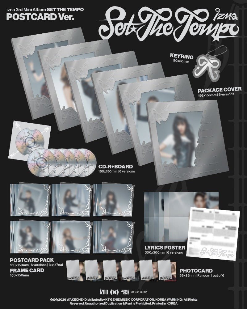 PRE - ORDER izna 3rd Mini Album SET THE TEMPO (POSTCARD Version) Random – album  ( / / ) | HobiEgo K - pop Shop