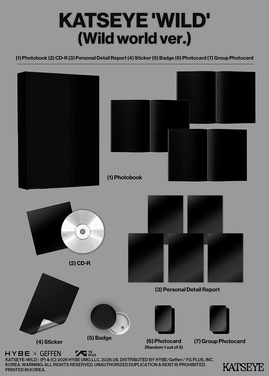 PRE - ORDER KATSEYE 3rd EP Album WILD (Photobook Version) – album  (Wild World / / ) | HobiEgo K - pop Shop