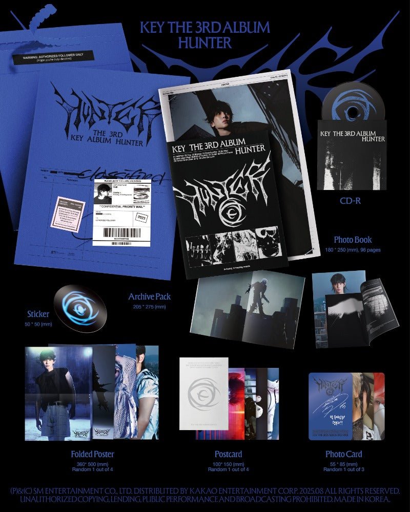PRE - ORDER KEY 3rd Full Album HUNTER (Photobook Version) – album ( / / ) | HobiEgo
