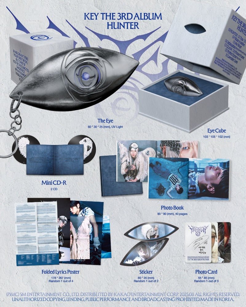 PRE - ORDER KEY 3rd Full Album HUNTER (The Cube Version) – album ( / / ) | HobiEgo