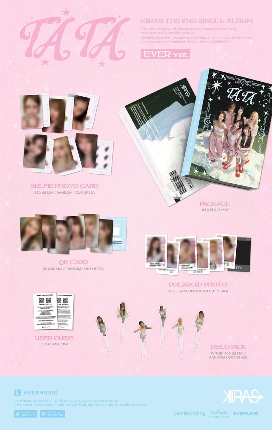 PRE - ORDER KIIRAS 2nd Single TA TA (EVER Version POCA) – album  ( / / ) | HobiEgo K - pop Shop