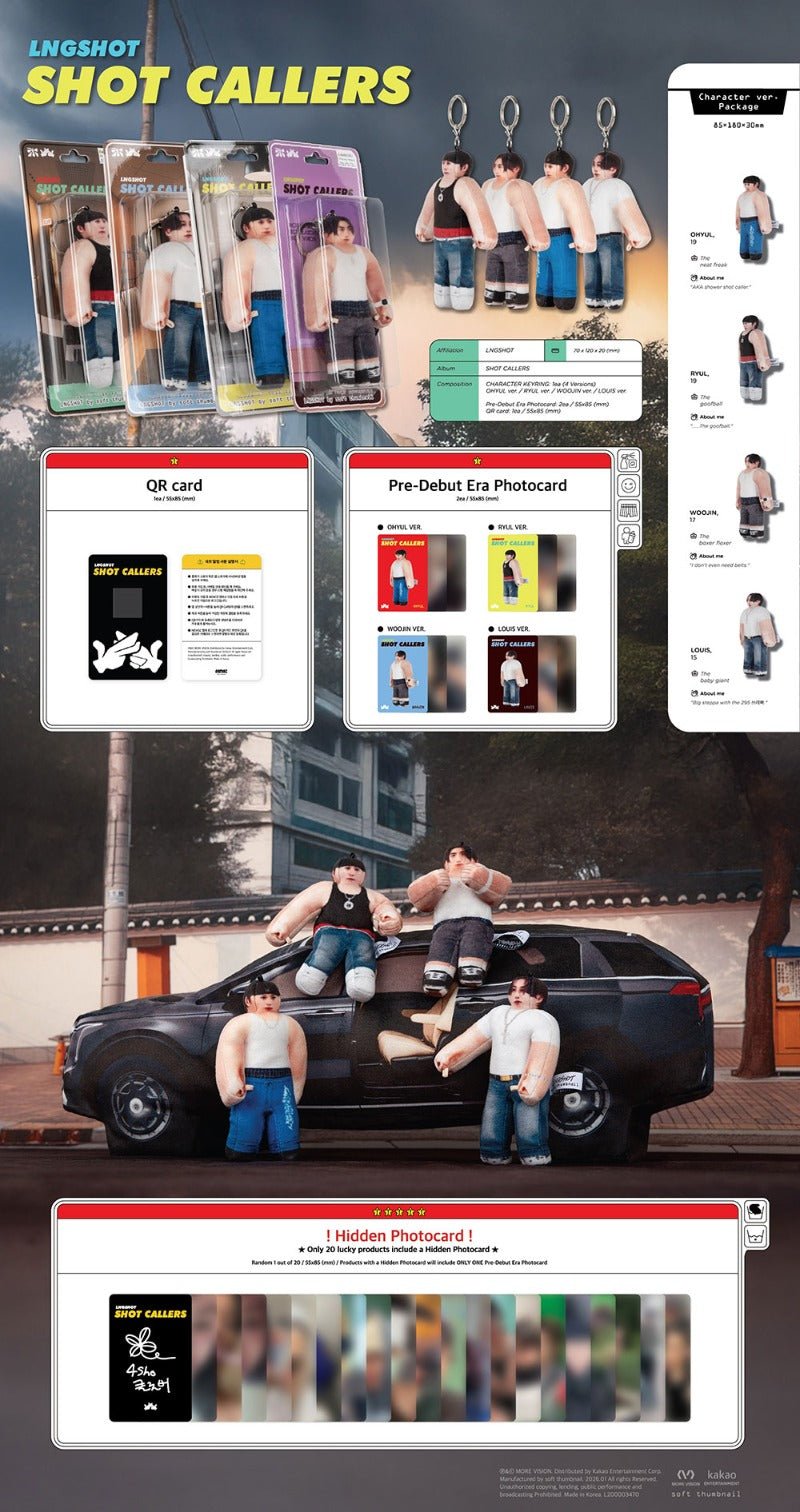 LNGSHOT 1st EP SHOT CALLERS (Character Version Limited) – album 8804775458712 (Ohyul / / ) | HobiEgo