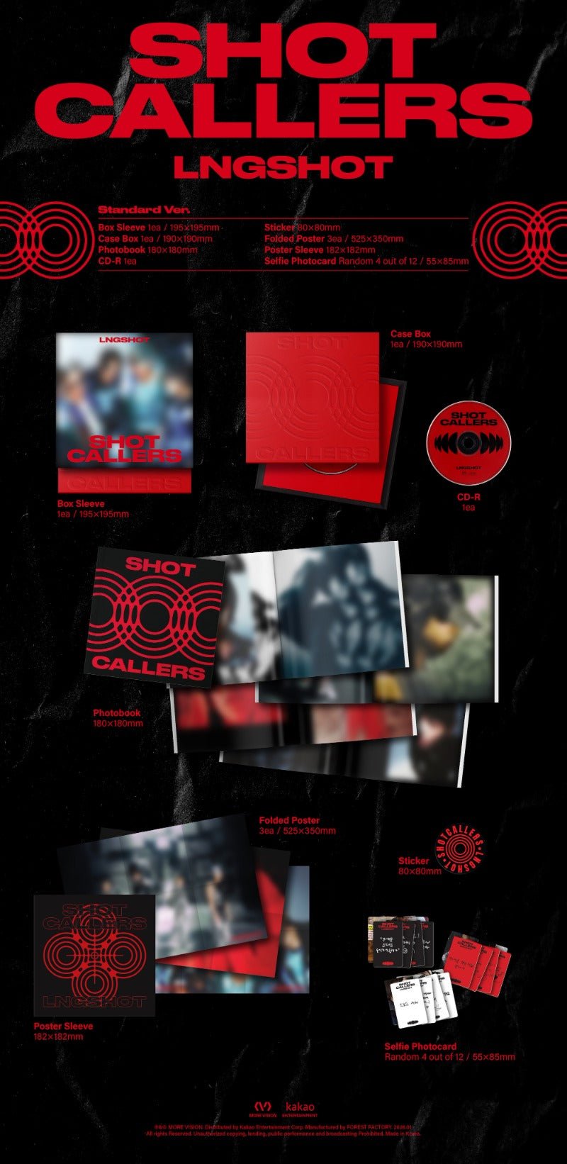 LNGSHOT 1st EP SHOT CALLERS (Standard Version) – album 8804775458705 ( / / ) | HobiEgo