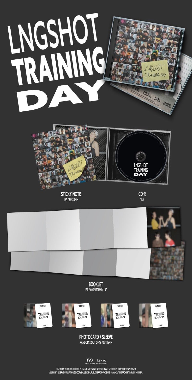 PRE - ORDER LNGSHOT 1st EP Training Day – album  ( / / ) | HobiEgo K - pop Shop