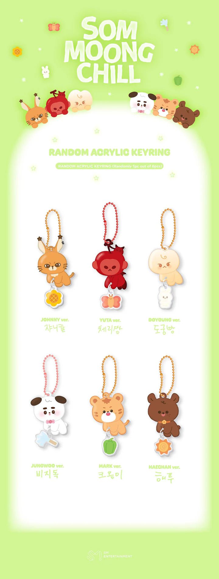 PRE - ORDER NCT 127 SOM - MOONG - CHILL 2025 Character Random Acrylic Keyring – merch ( / / ) | HobiEgo