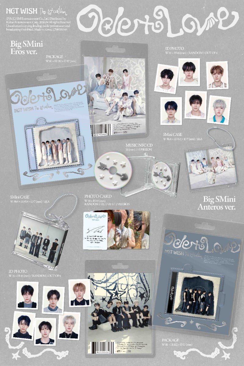 PRE - ORDER NCT WISH 1st Full Album Ode to Love (Big SMini Version) – album  (Eros / / ) | HobiEgo K - pop Shop