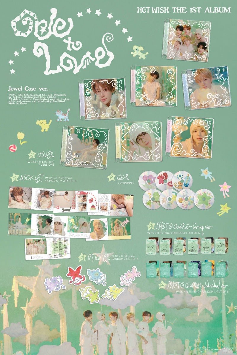 PRE - ORDER NCT WISH 1st Full Album Ode to Love (Jewel Case Version) – album  (Sion / / ) | HobiEgo K - pop Shop